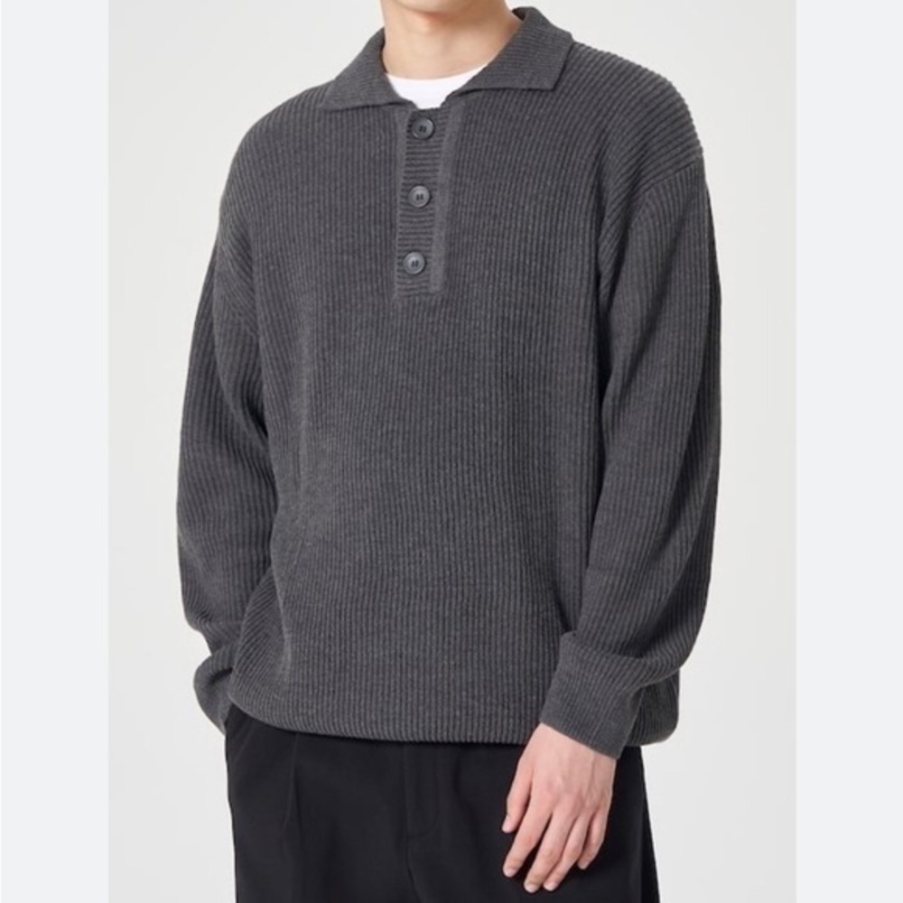 IZOD Gray Long sleeve collared polo size extra large